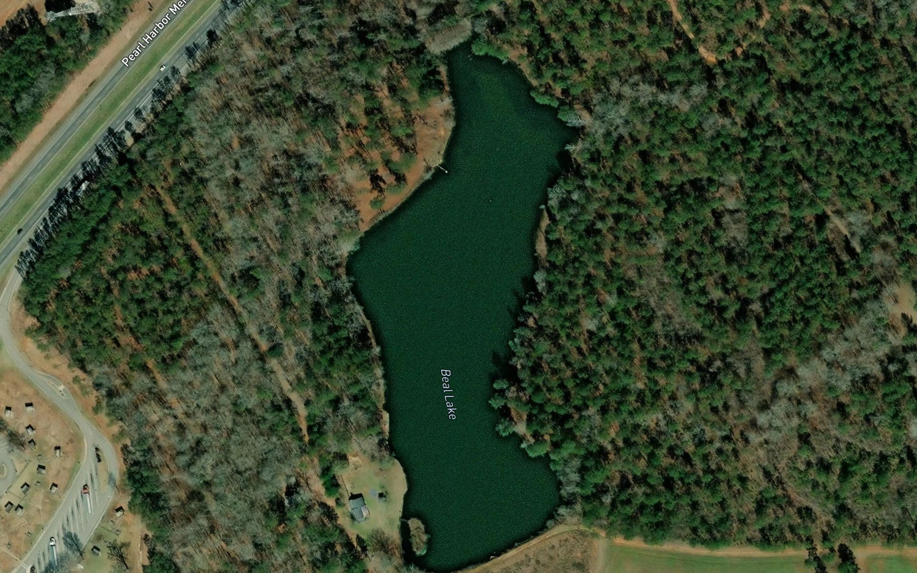 Satellite map of the Beal Lake