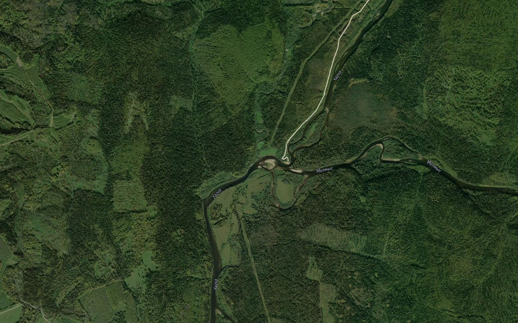 Satellite map of the Kolchim