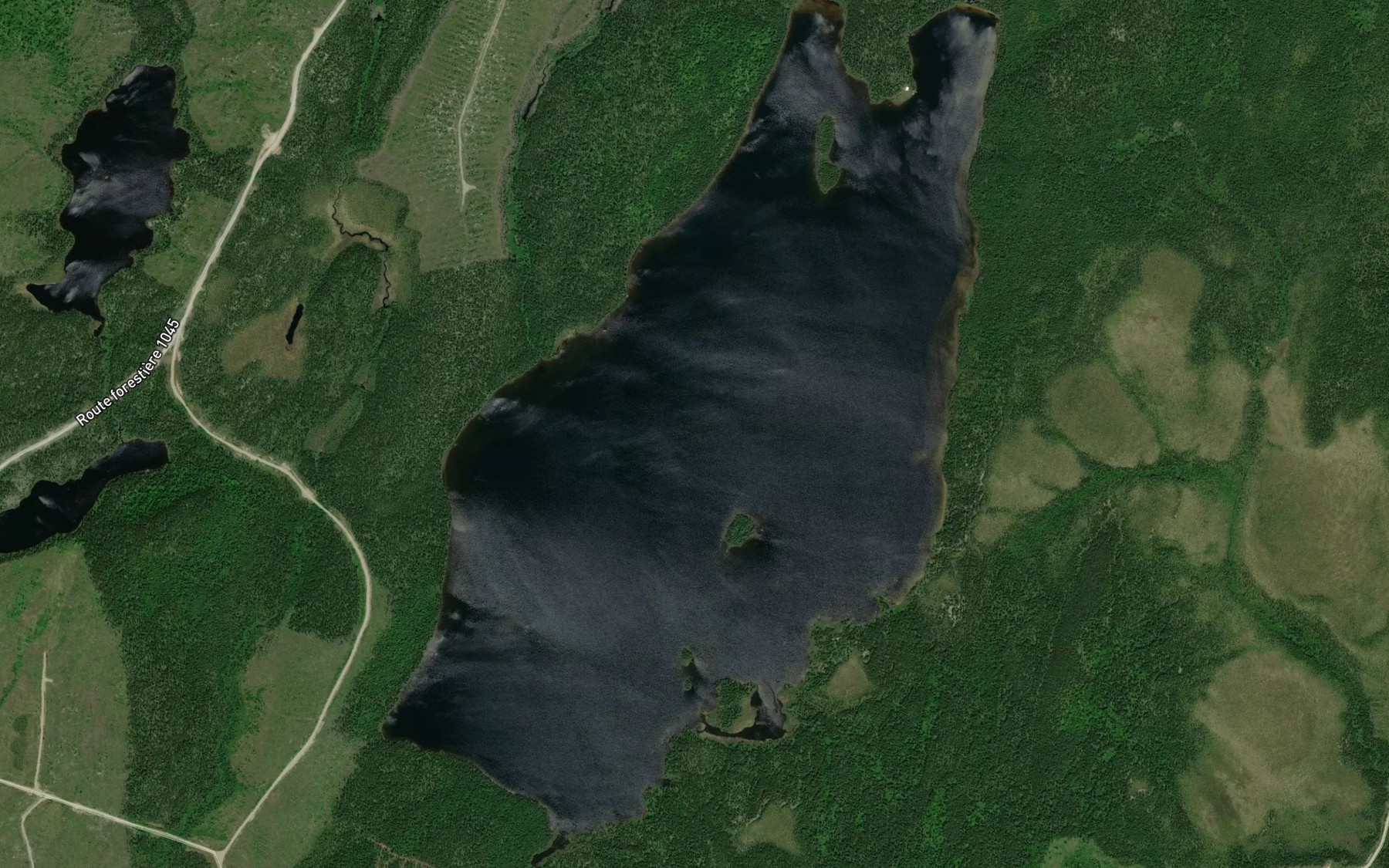 Satellite map of the Lac Masko Oponapananik