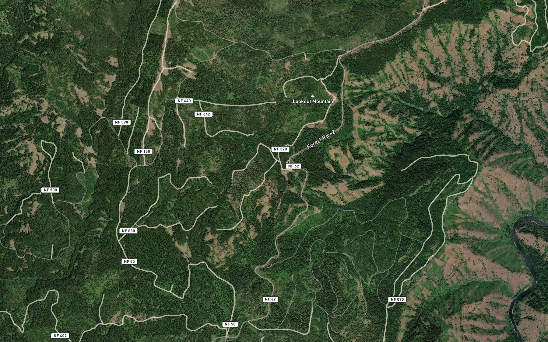 Satellite map of the Pinical Spring