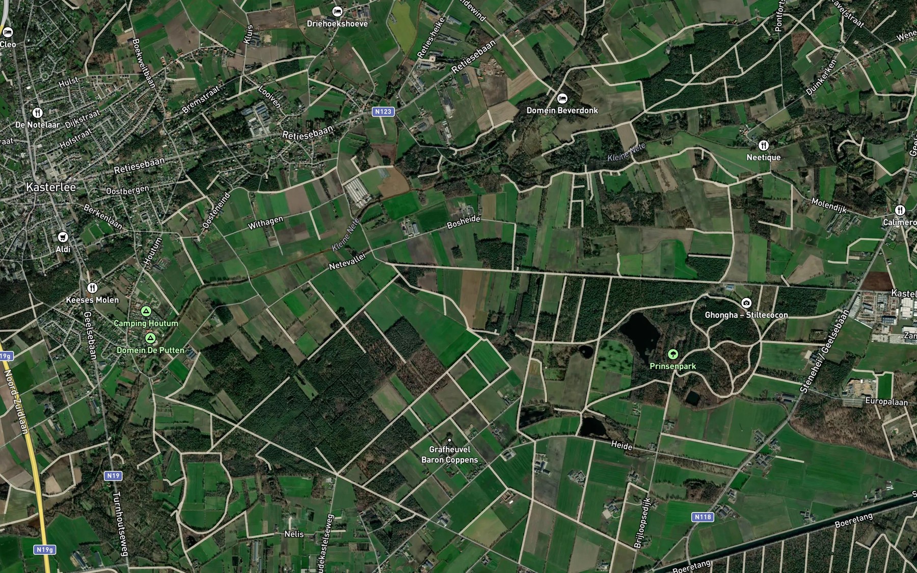 Satellite map of the Wamp