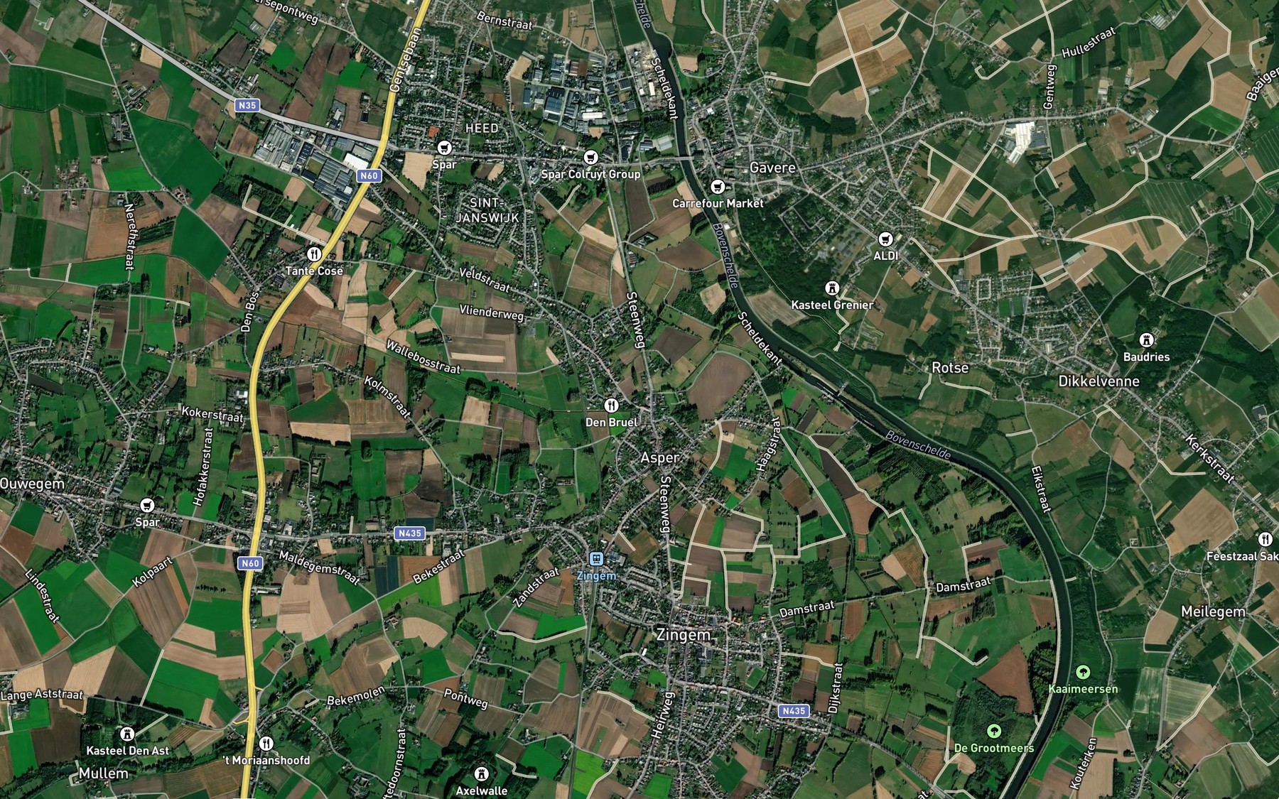 Satellite map of the Ruisseau du Moulin