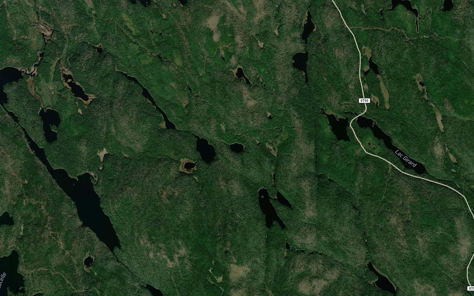 Satellite map of the Lac du Boxeur