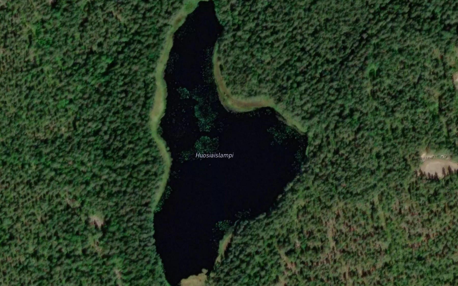 Satellite map of the Huosiaislampi