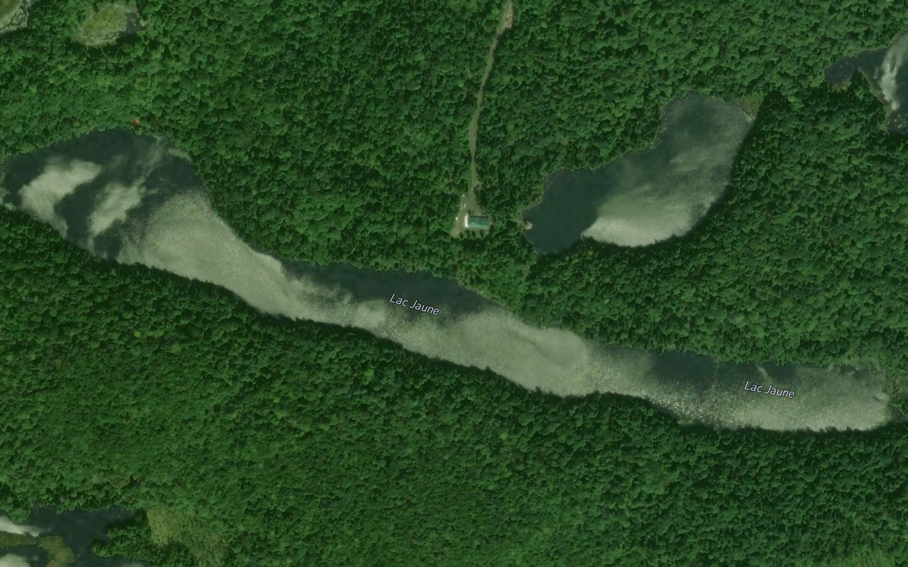 Satellite map of the Lac Jaune