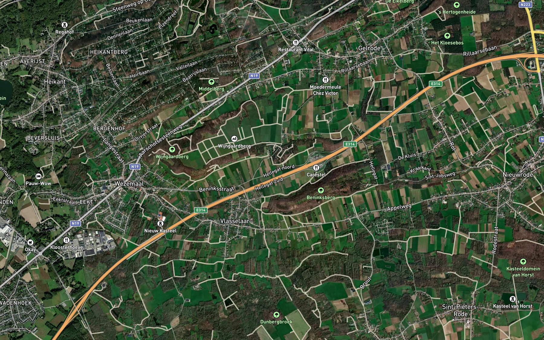 Satellite map of the Drogebeek