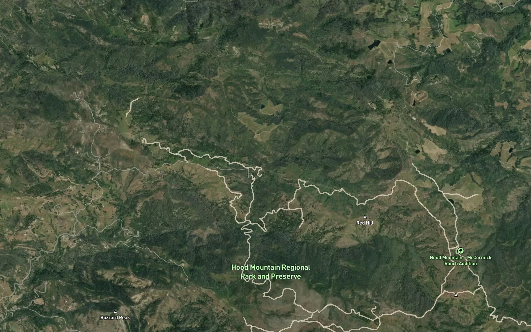 Satellite map of the Salt Creek