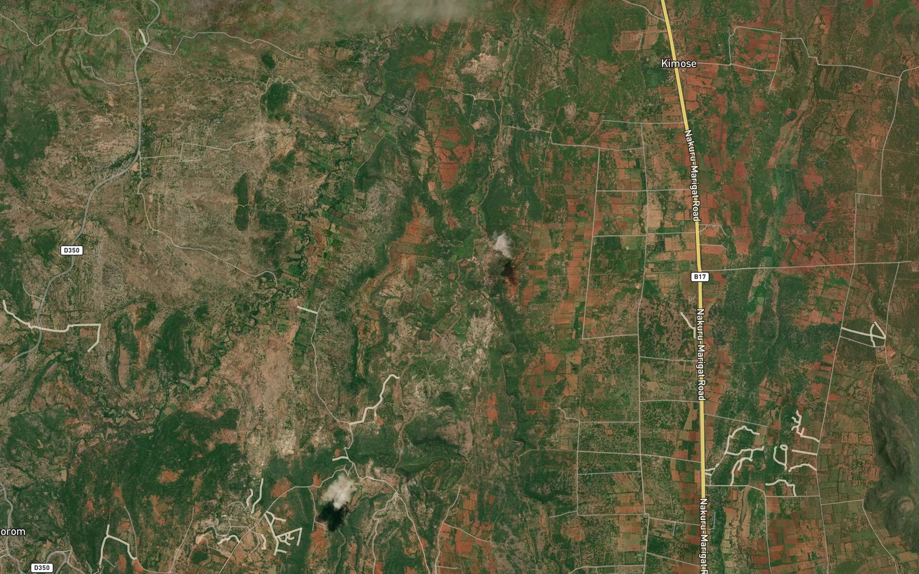 Satellite map of the Isanda