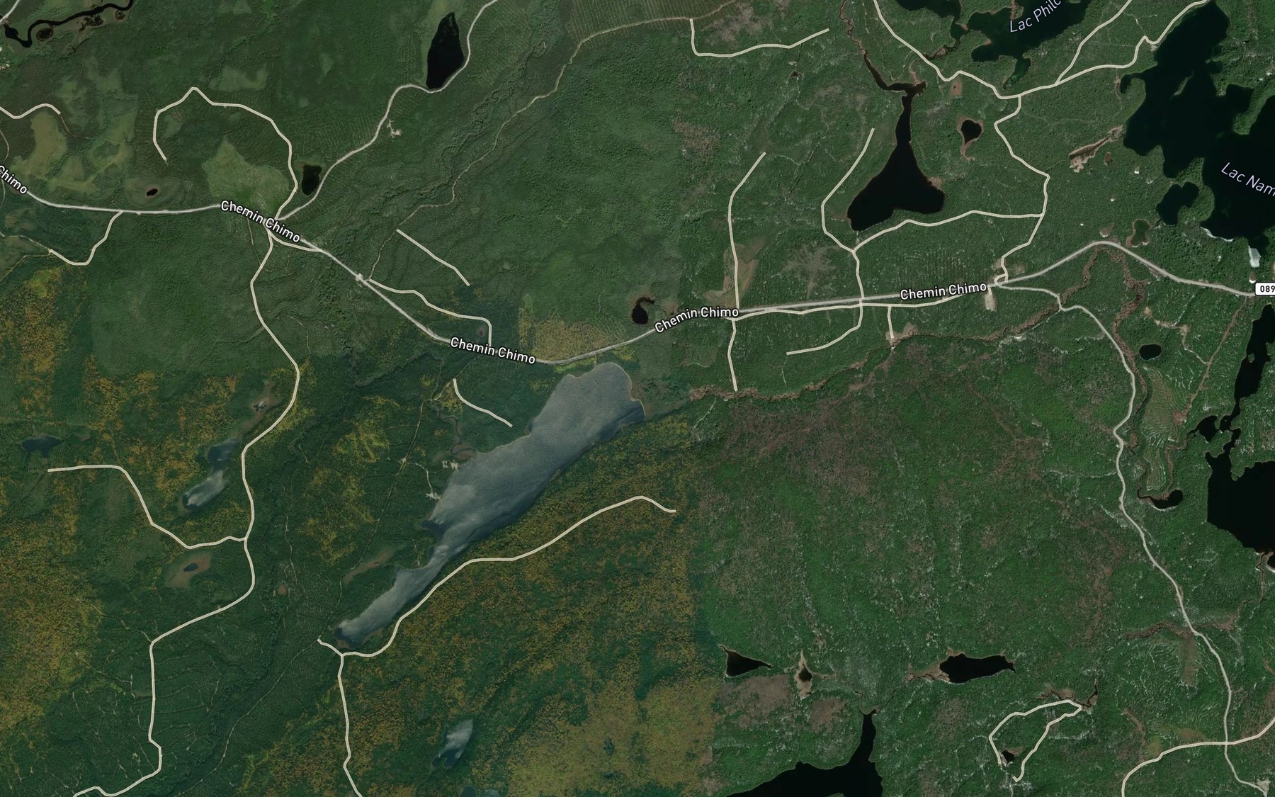 Satellite map of the Ruisseau Morissette