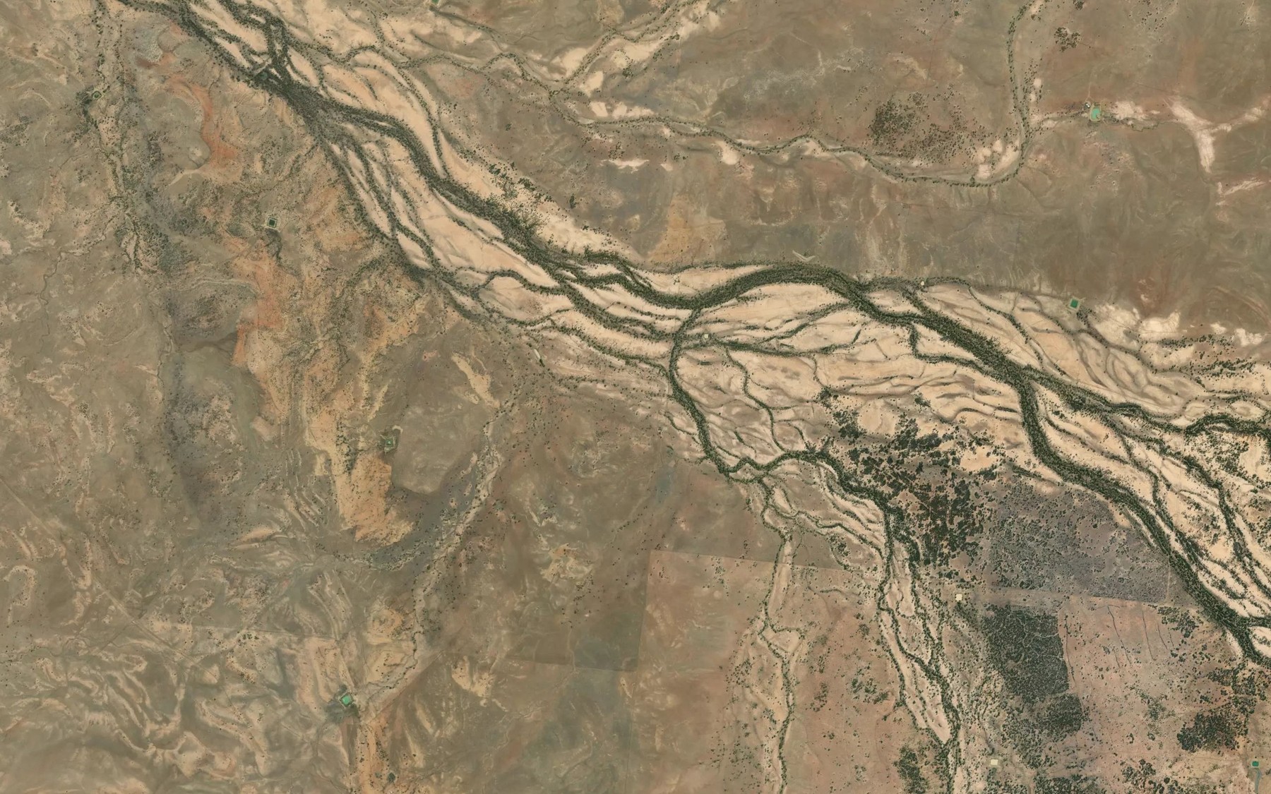 Satellite map of the Stockyard Creek
