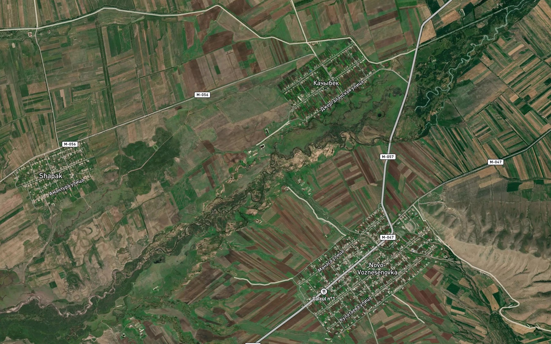 Satellite map of the Bozuchuk