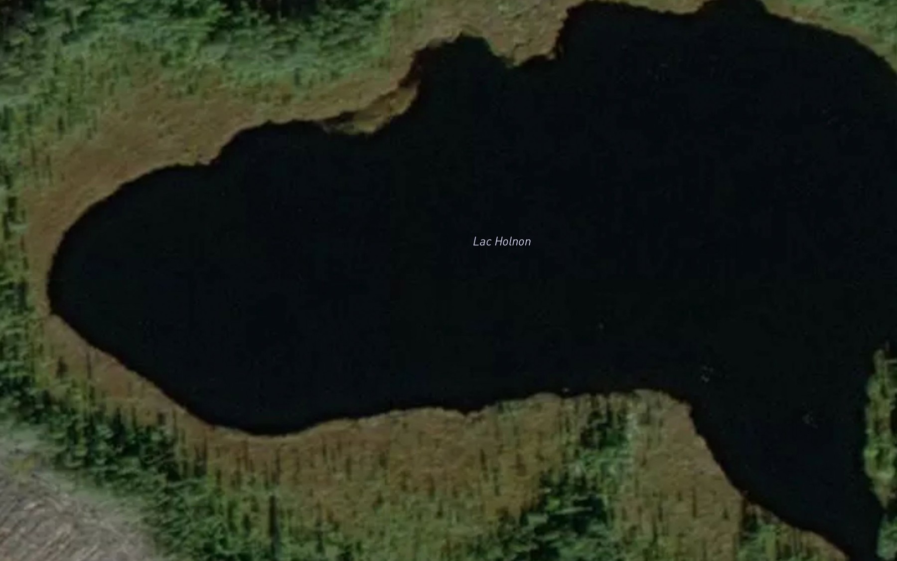 Satellite map of the Lac Holnon