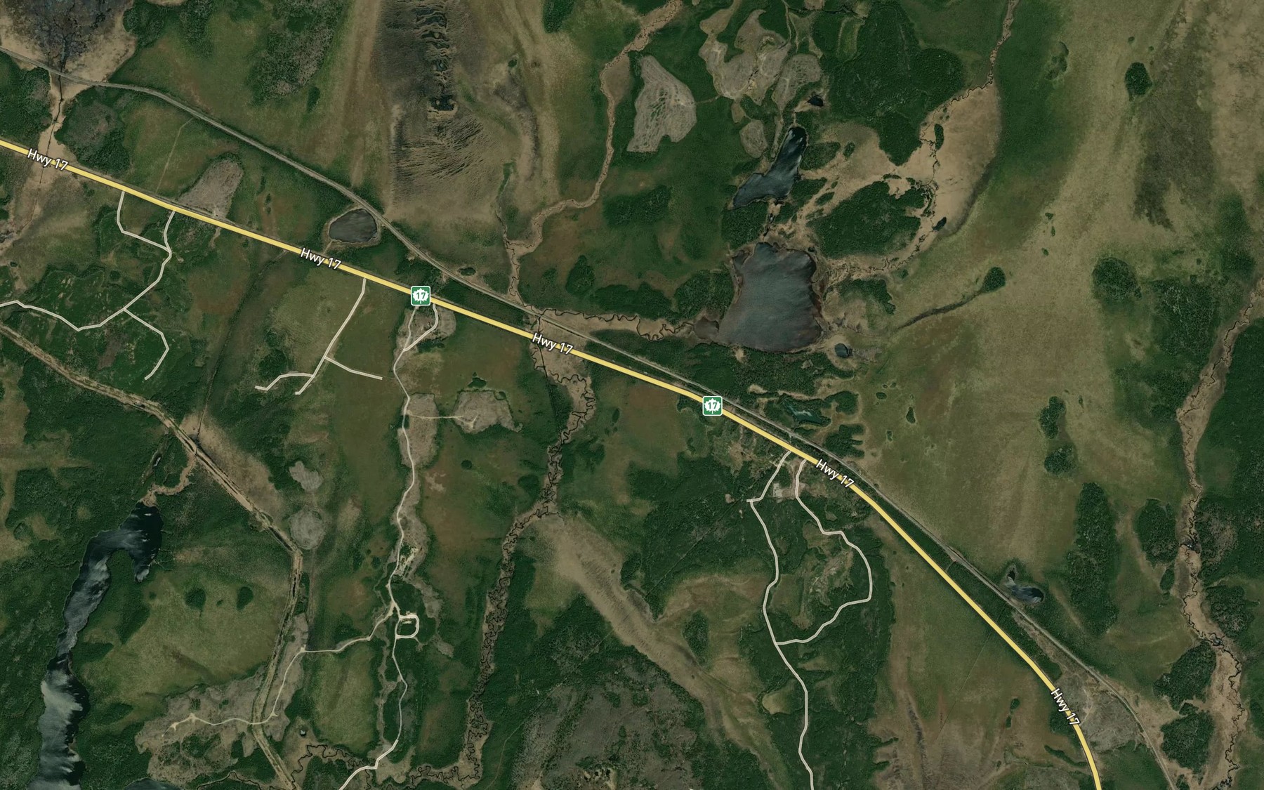 Satellite map of the Little Trewartha Creek