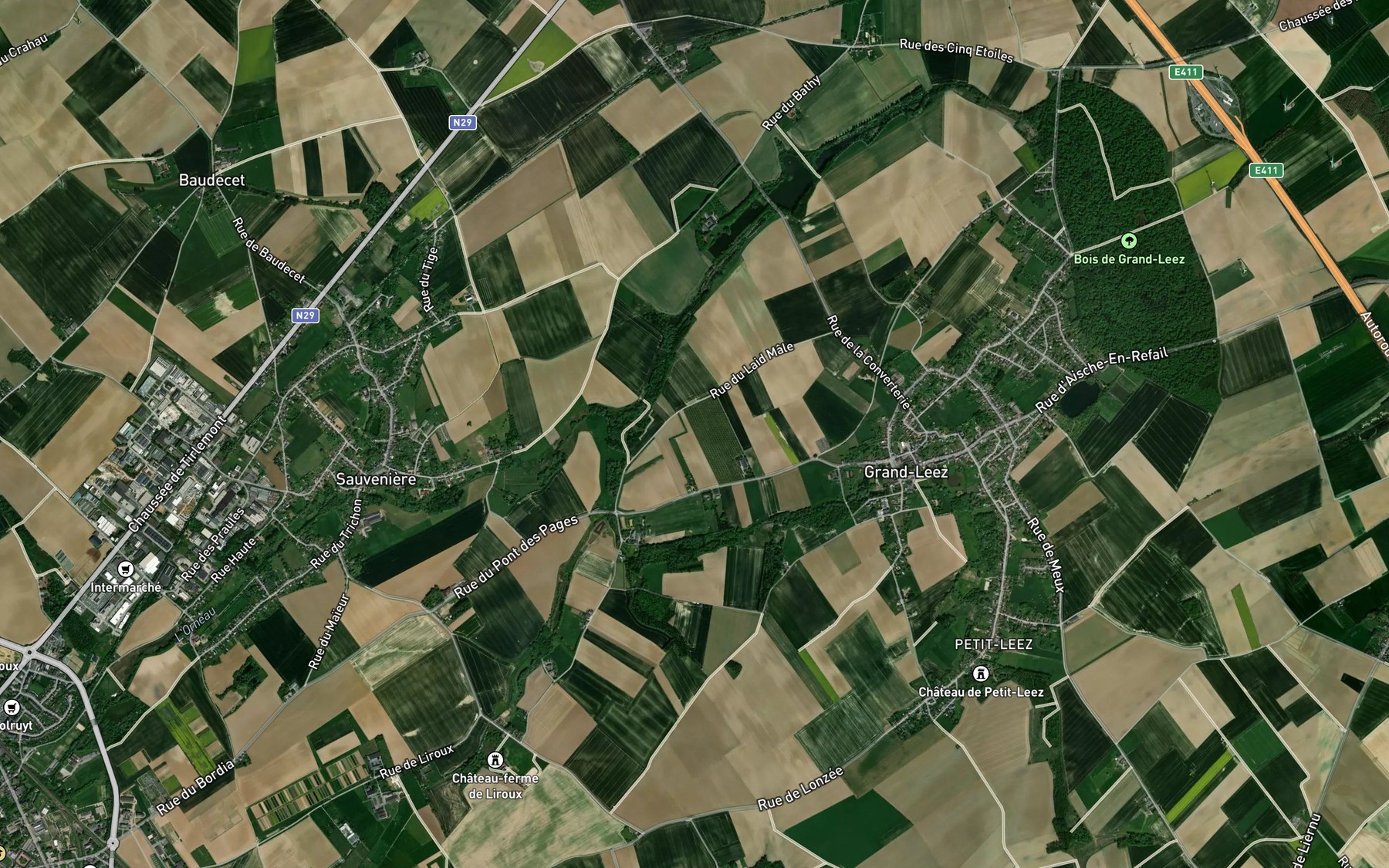 Satellite map of the Jette
