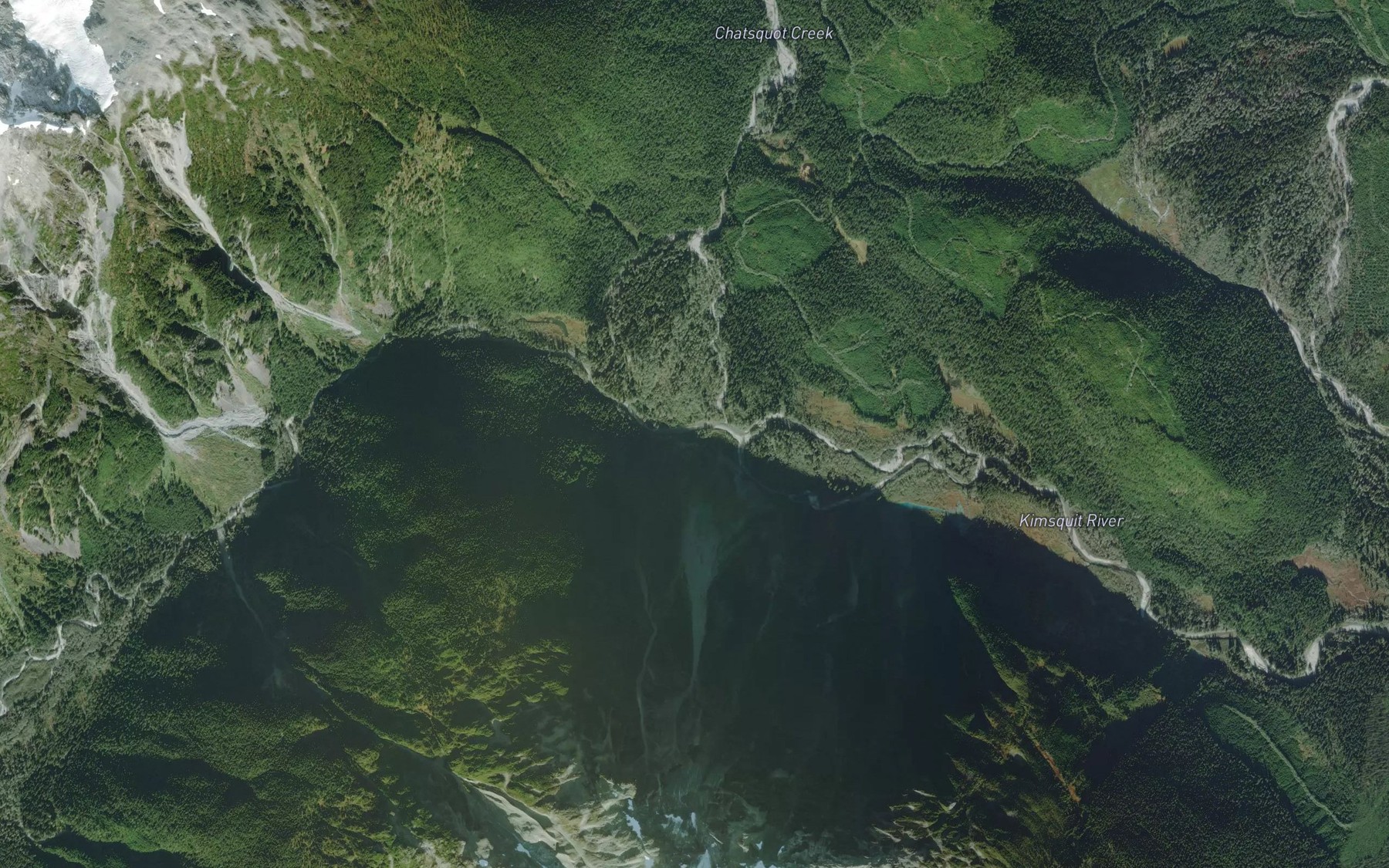 Satellite map of the Chatsquot Creek