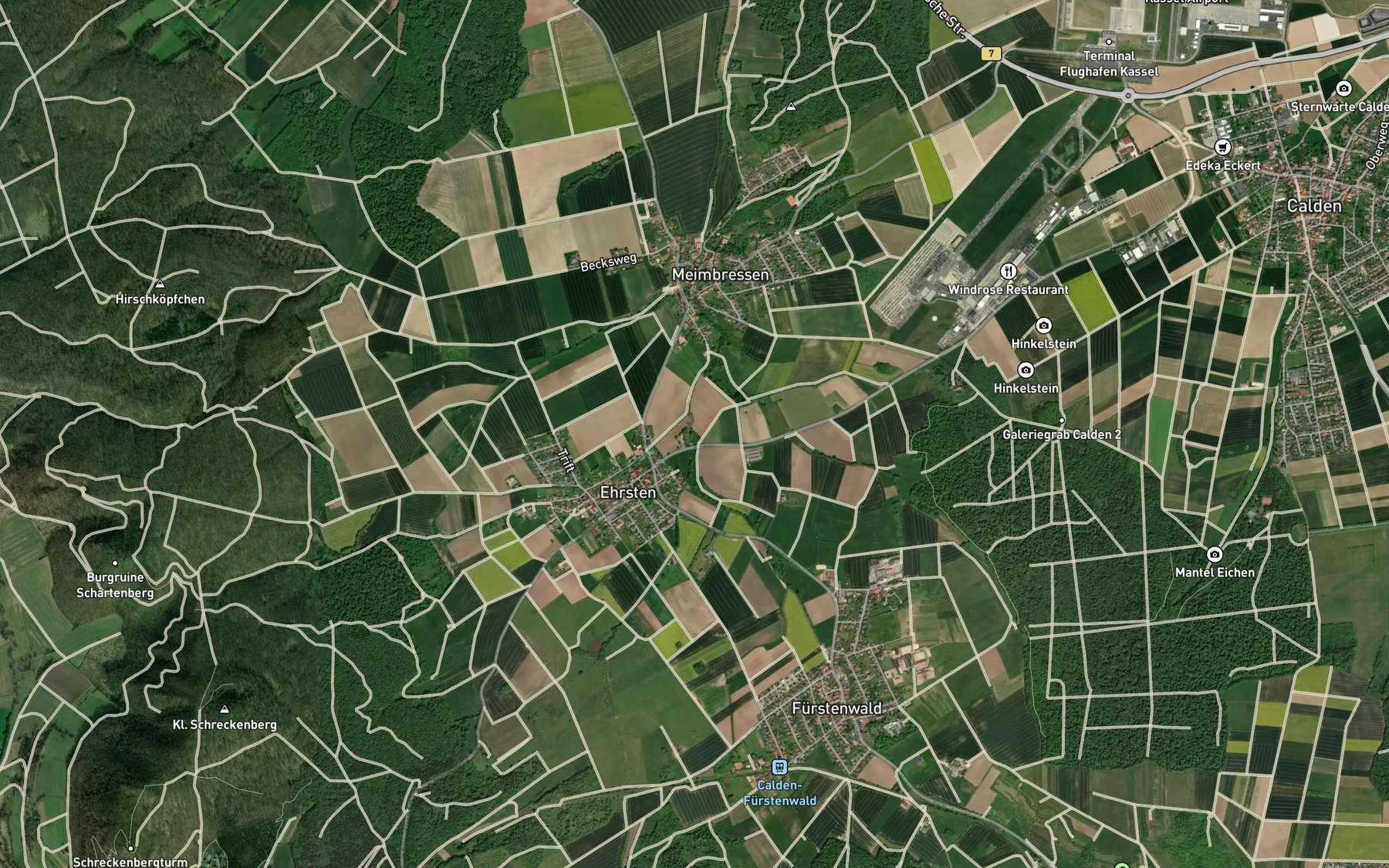 Satellite map of the Nebelbeeke