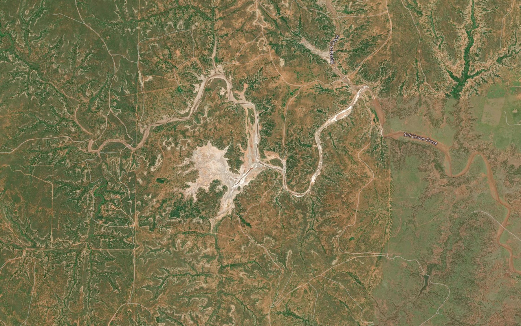 Satellite map of the Dove Creek