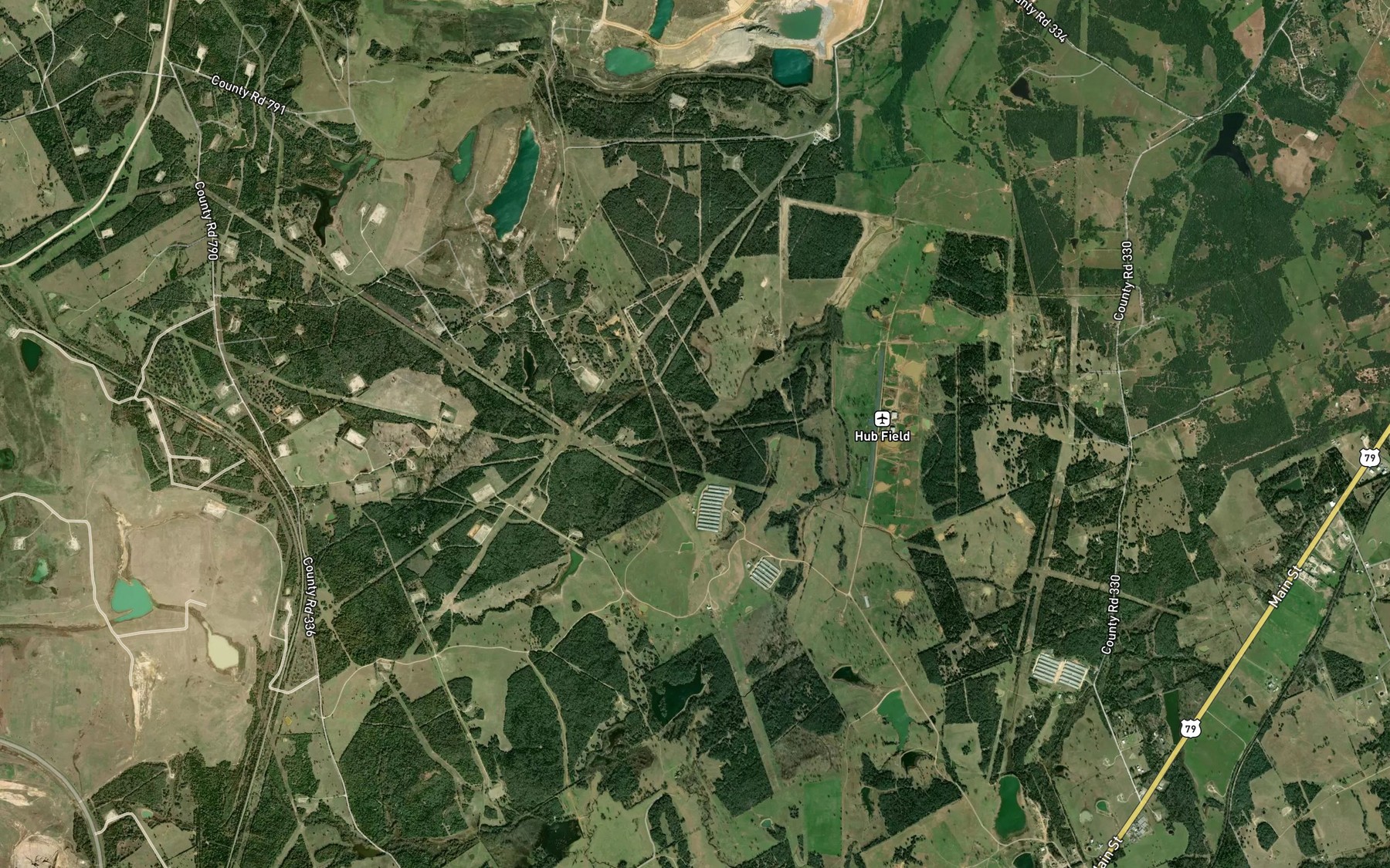 Satellite map of the Nanny Branch