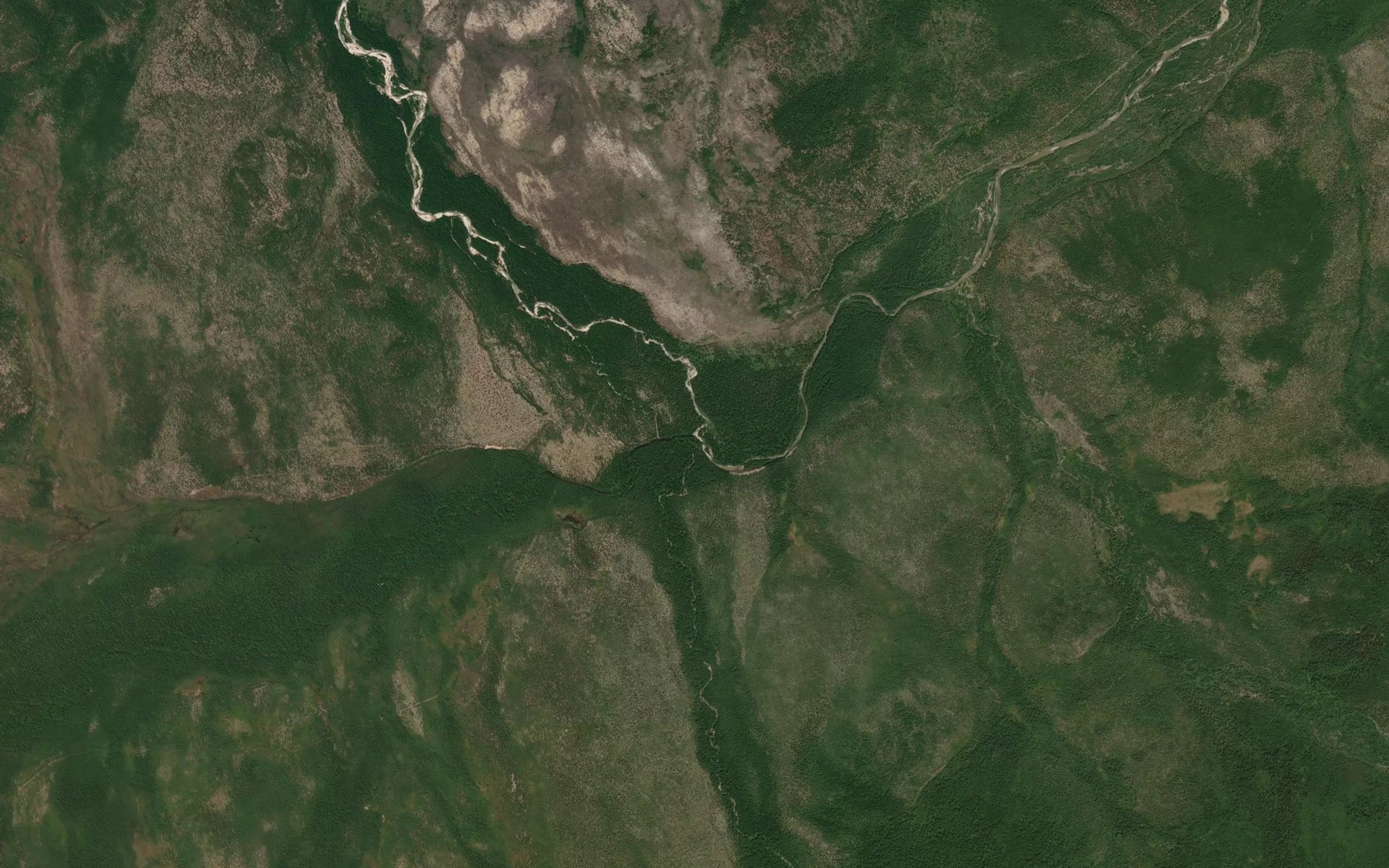 Satellite map of the Ergendya