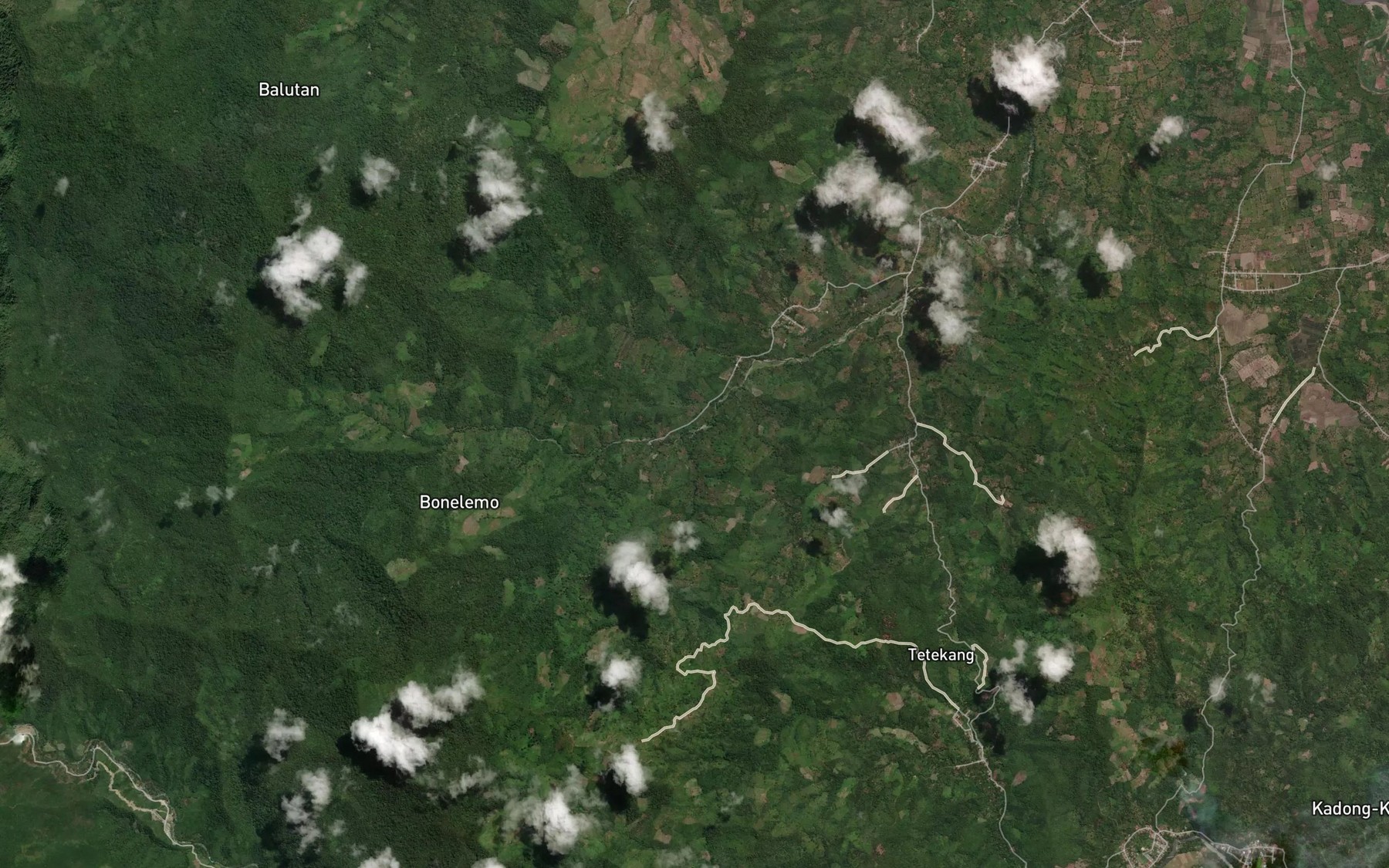 Satellite map of the Salu Bilante