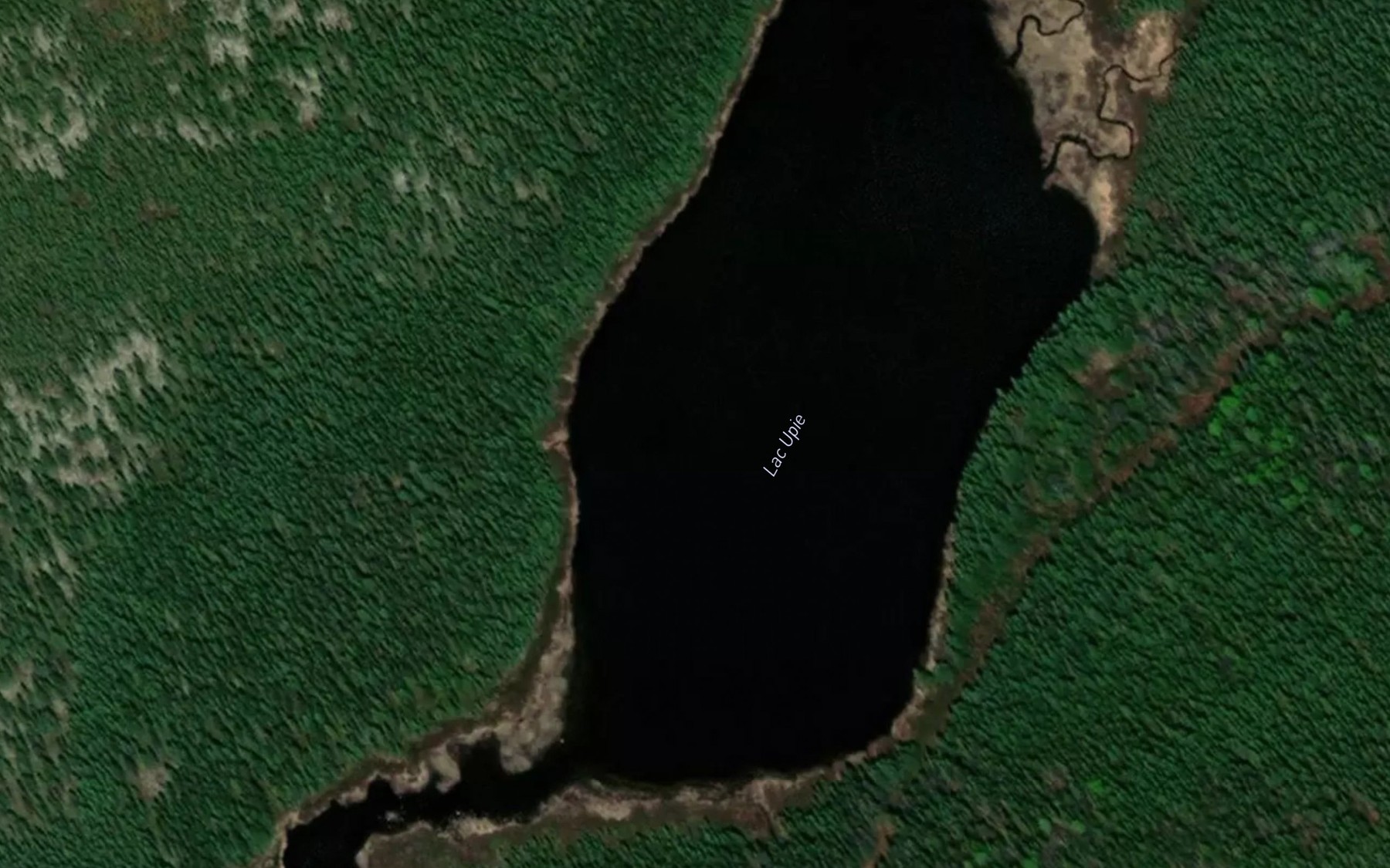Satellite map of the Lac Upie