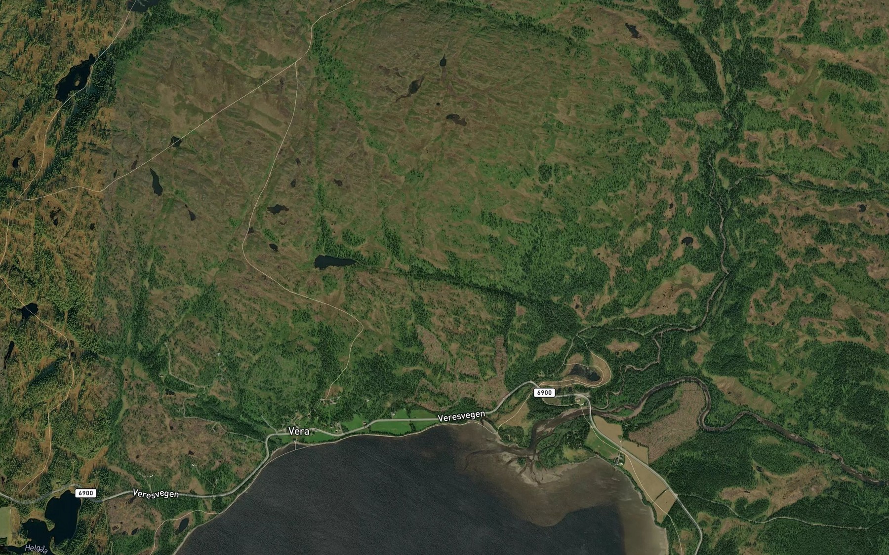 Satellite map of the Stomntjornbekken