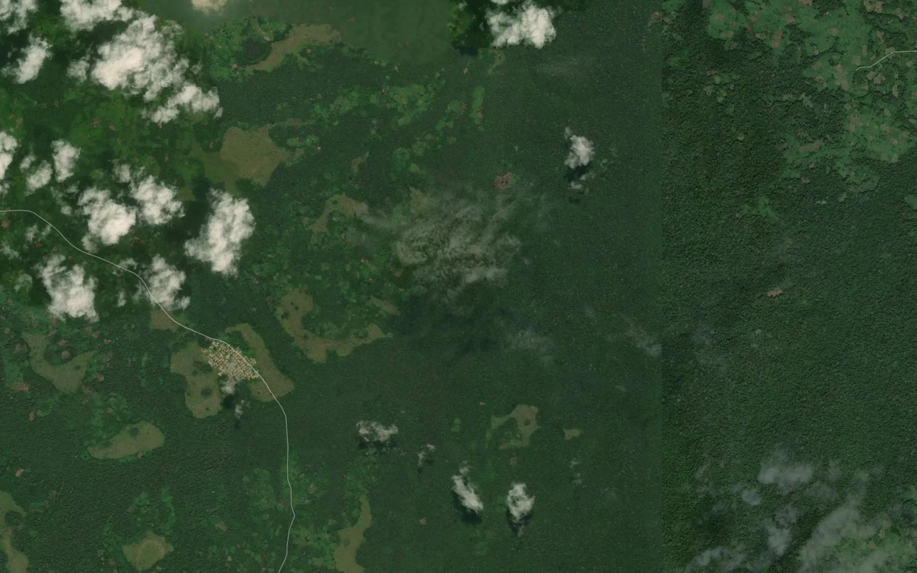 Satellite map of the Intape