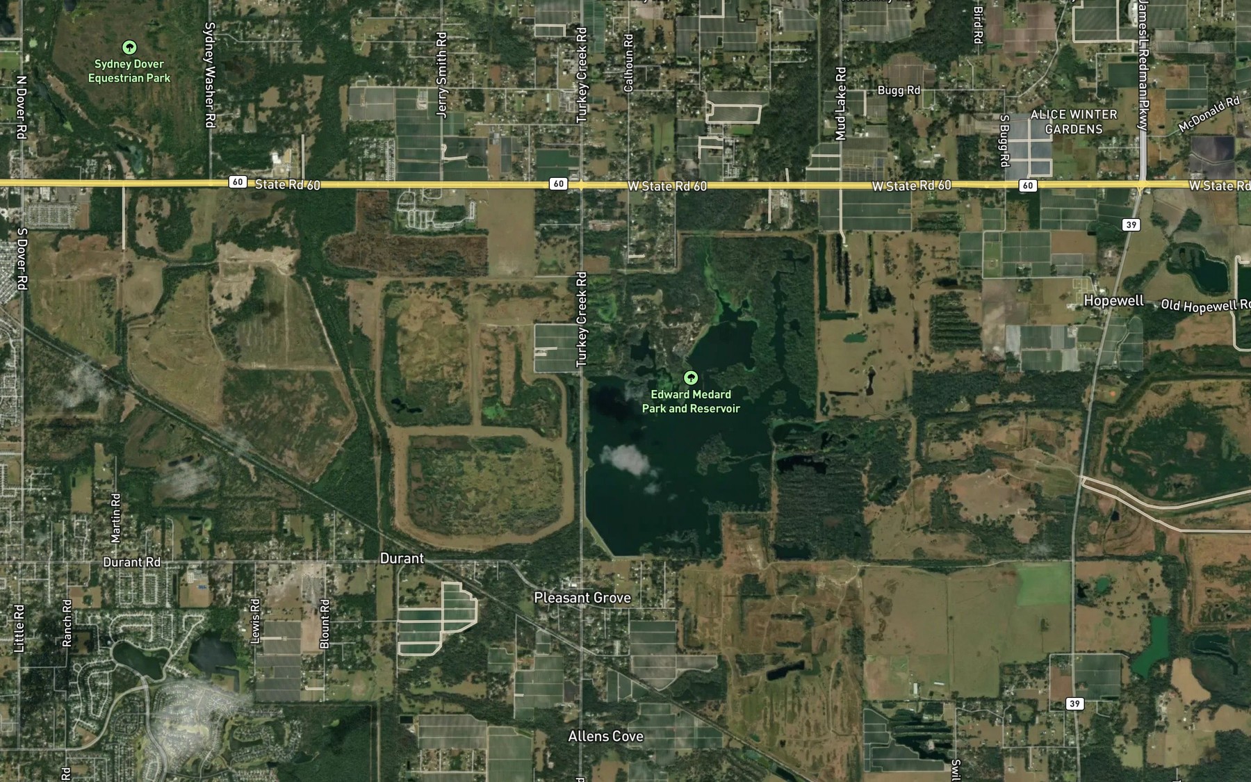 Satellite map of the Reservoir