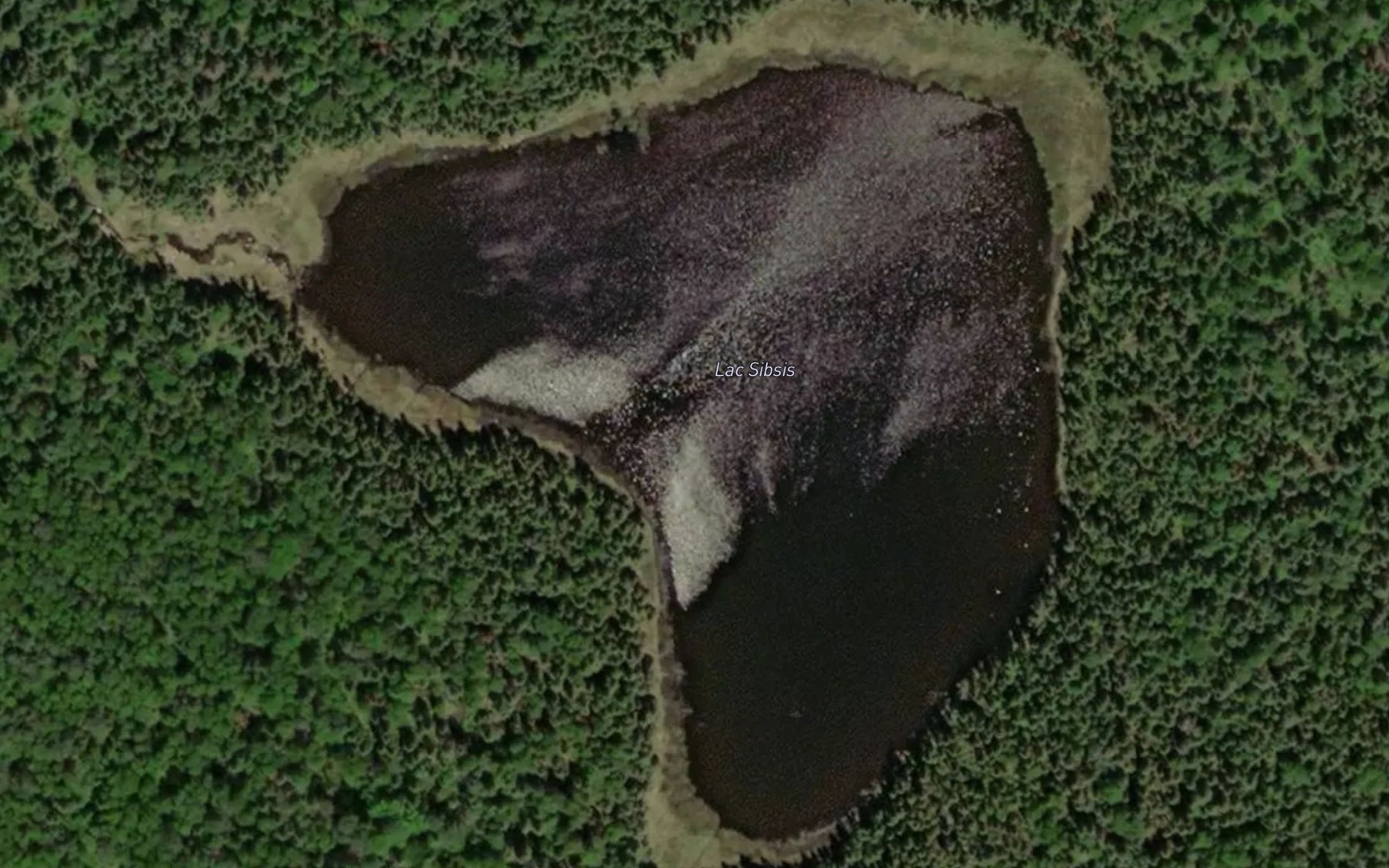 Satellite map of the Lac Sibsis