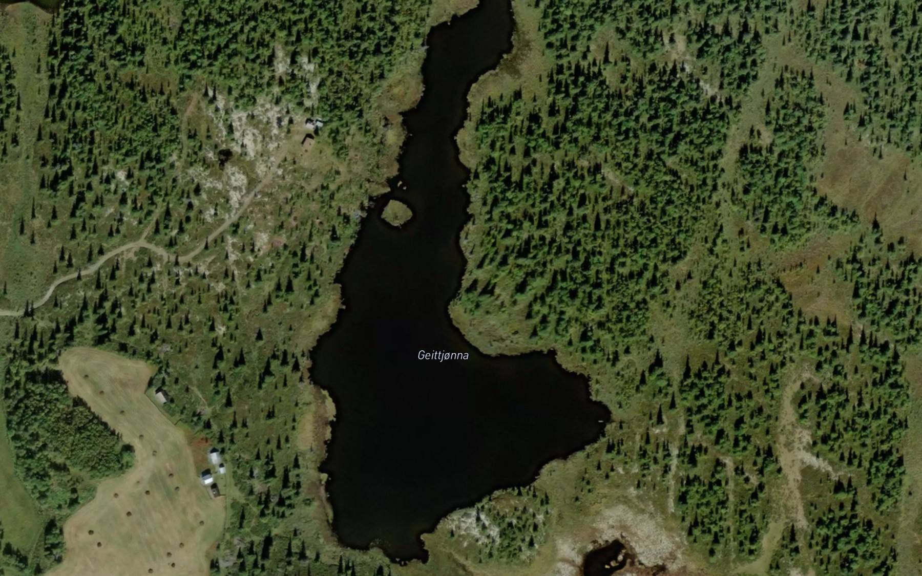 Satellite map of the Geittjorna