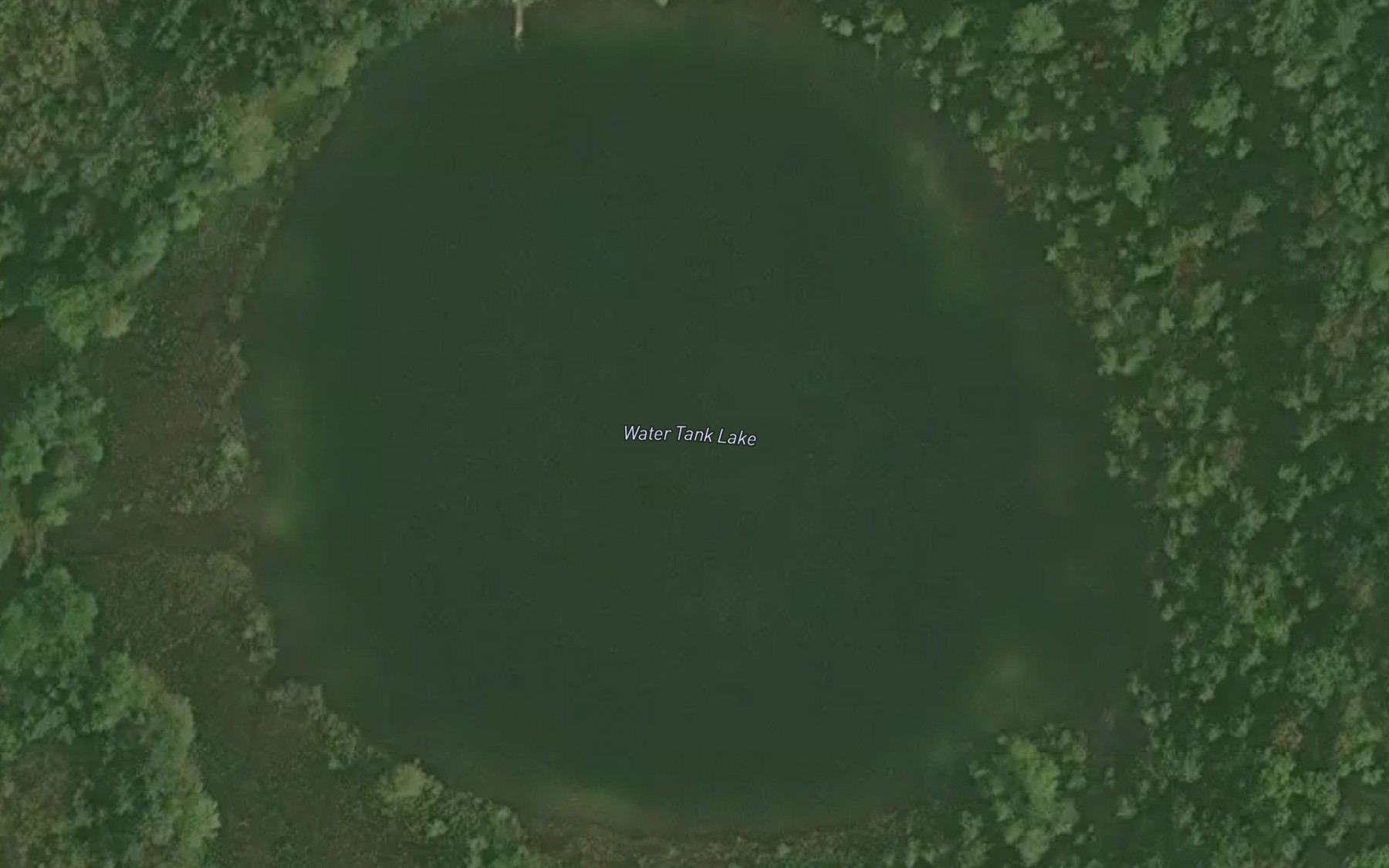 Satellite map of the Water Tank Lake