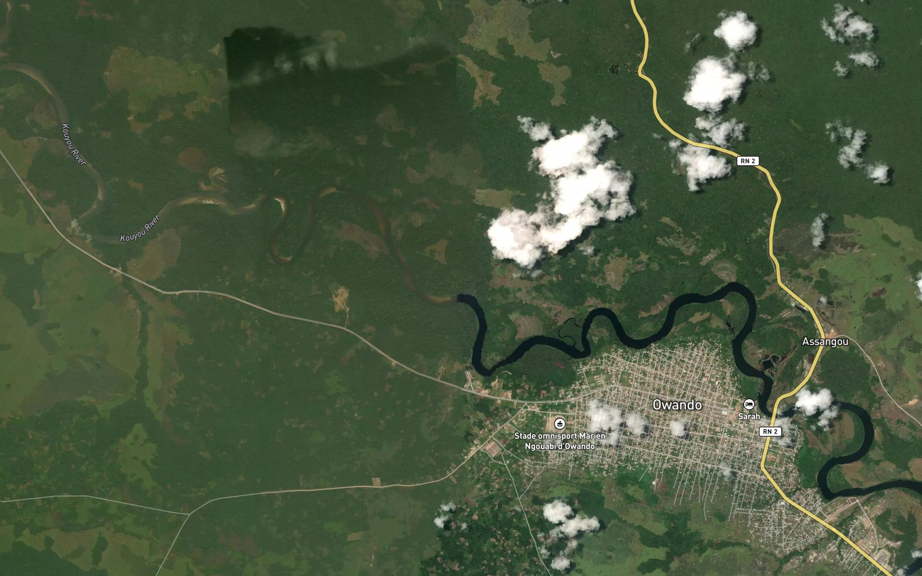 Satellite map of the Kikissi
