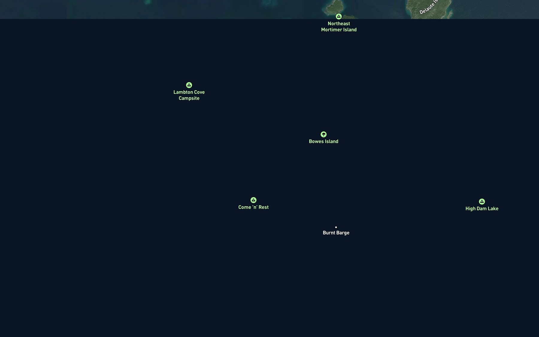 Satellite map of the McColl Lake