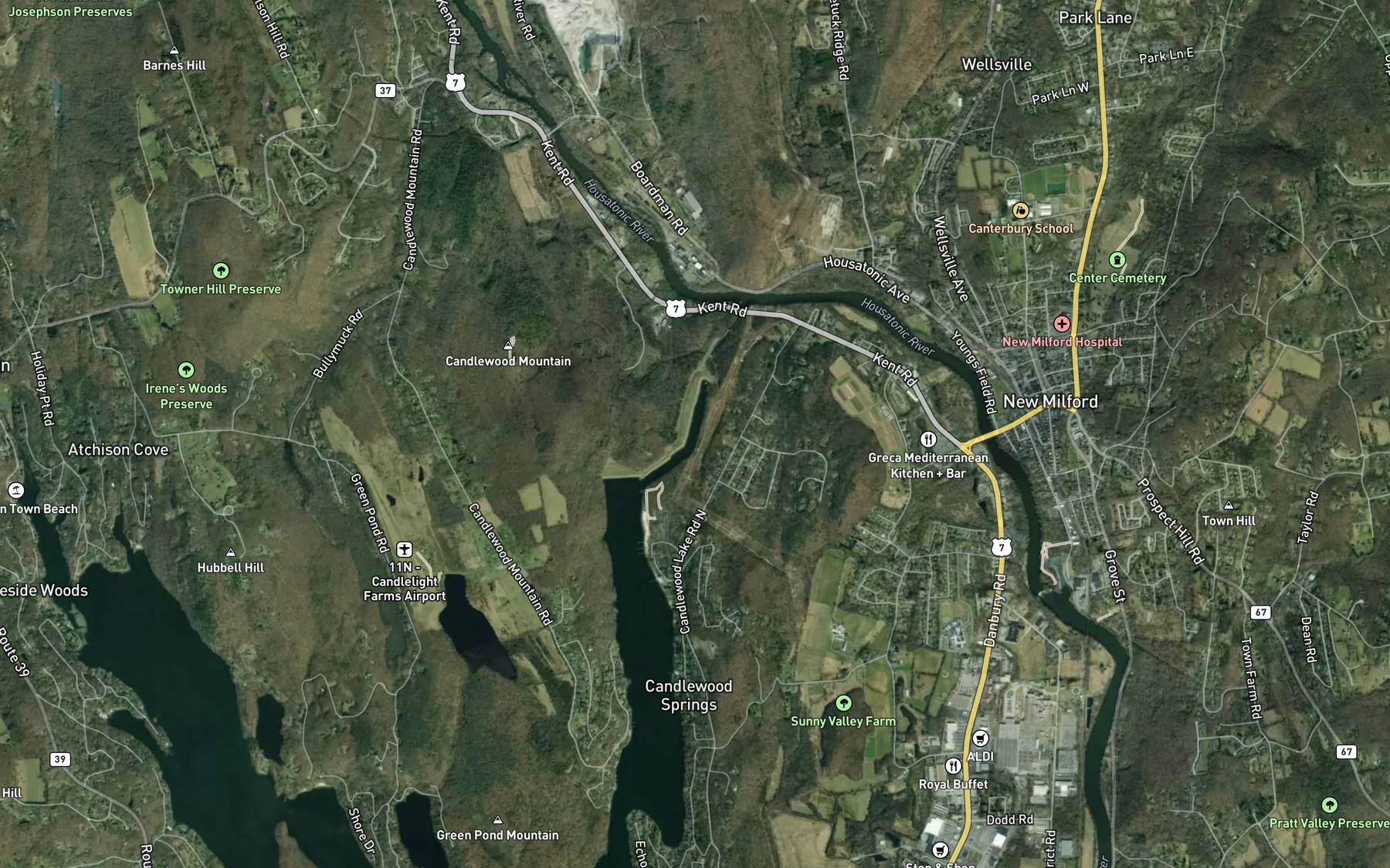 Satellite map of the Spot 7