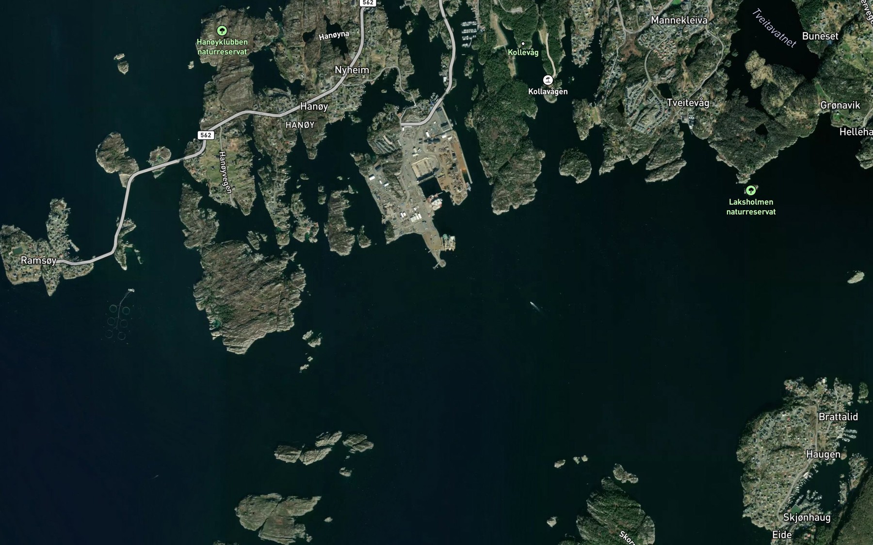 Satellite map of the Vardoyflua