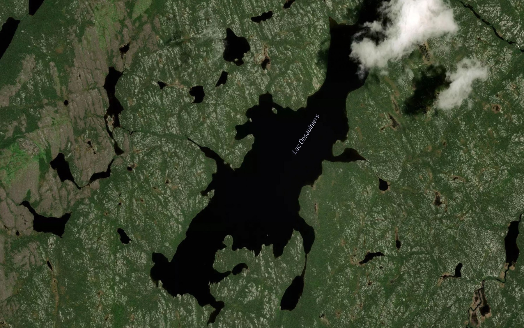 Satellite map of the LacDesaulniers