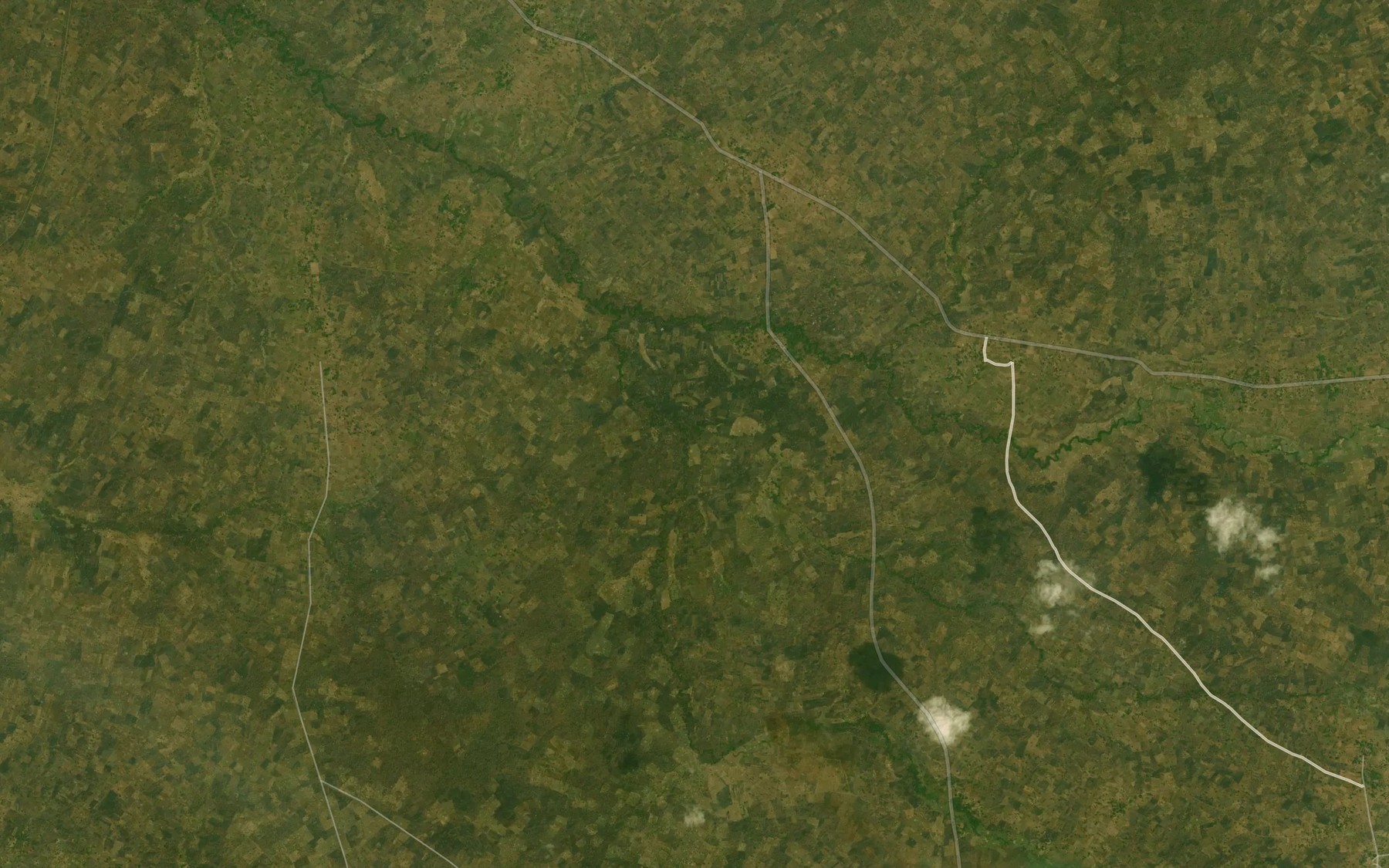 Satellite map of the River Uive