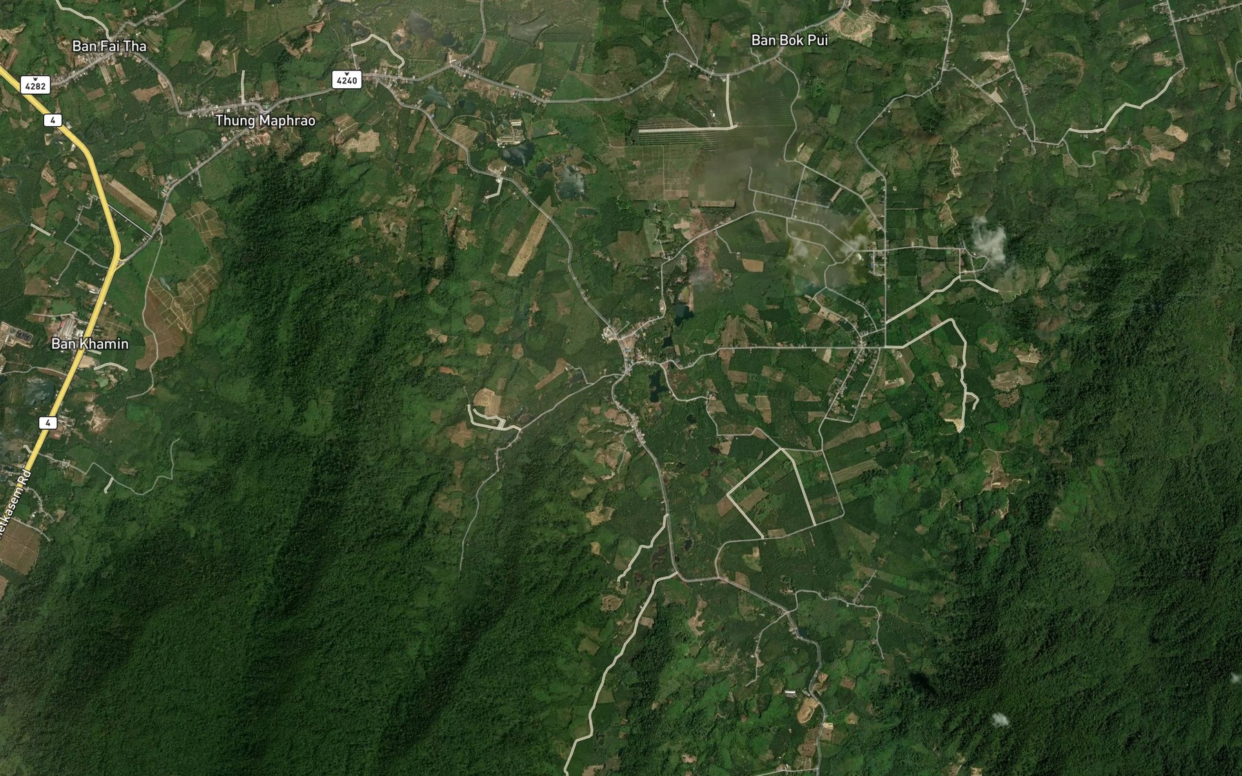 Satellite map of the Khlong Bang Po