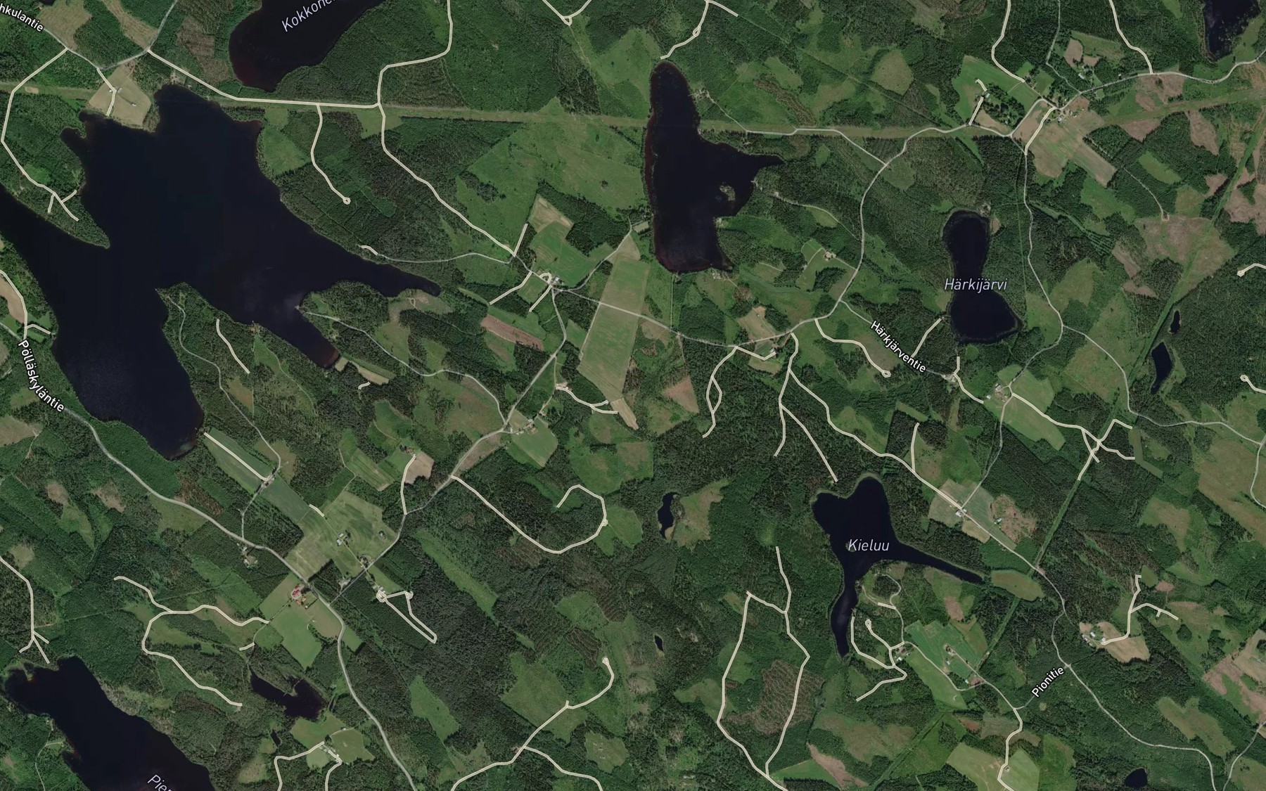 Satellite map of the Silmalampi