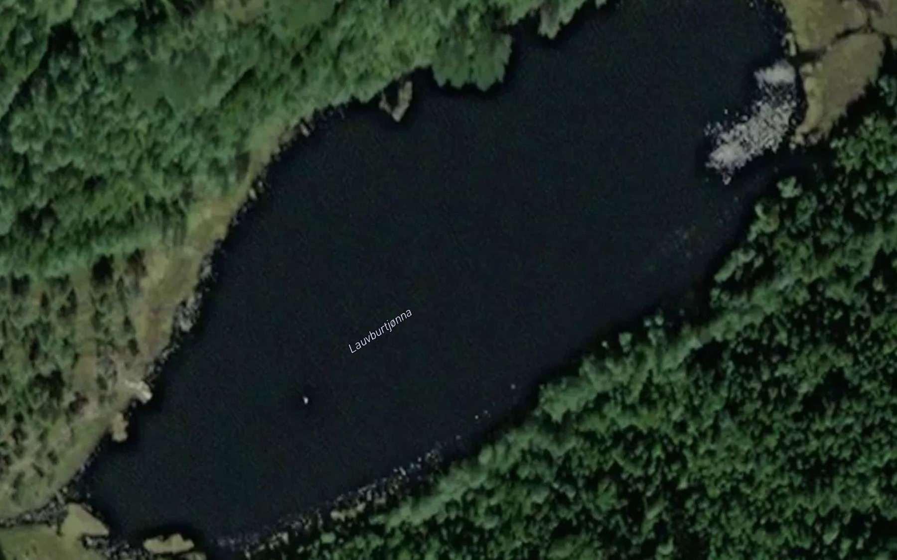 Satellite map of the Lauvbutjorna