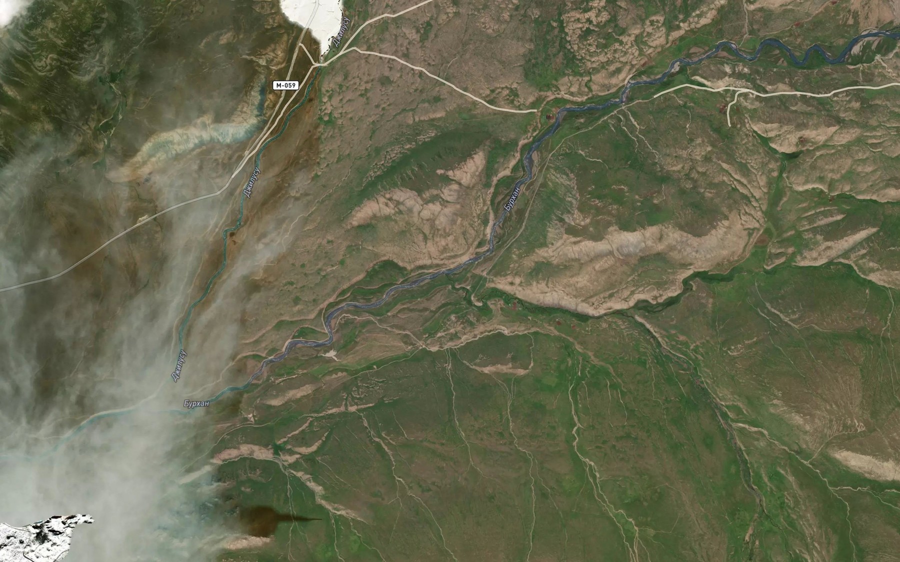 Satellite map of the Korumdu