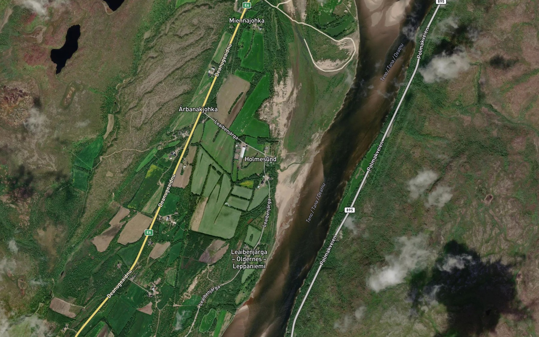 Satellite map of the Arbananjohka