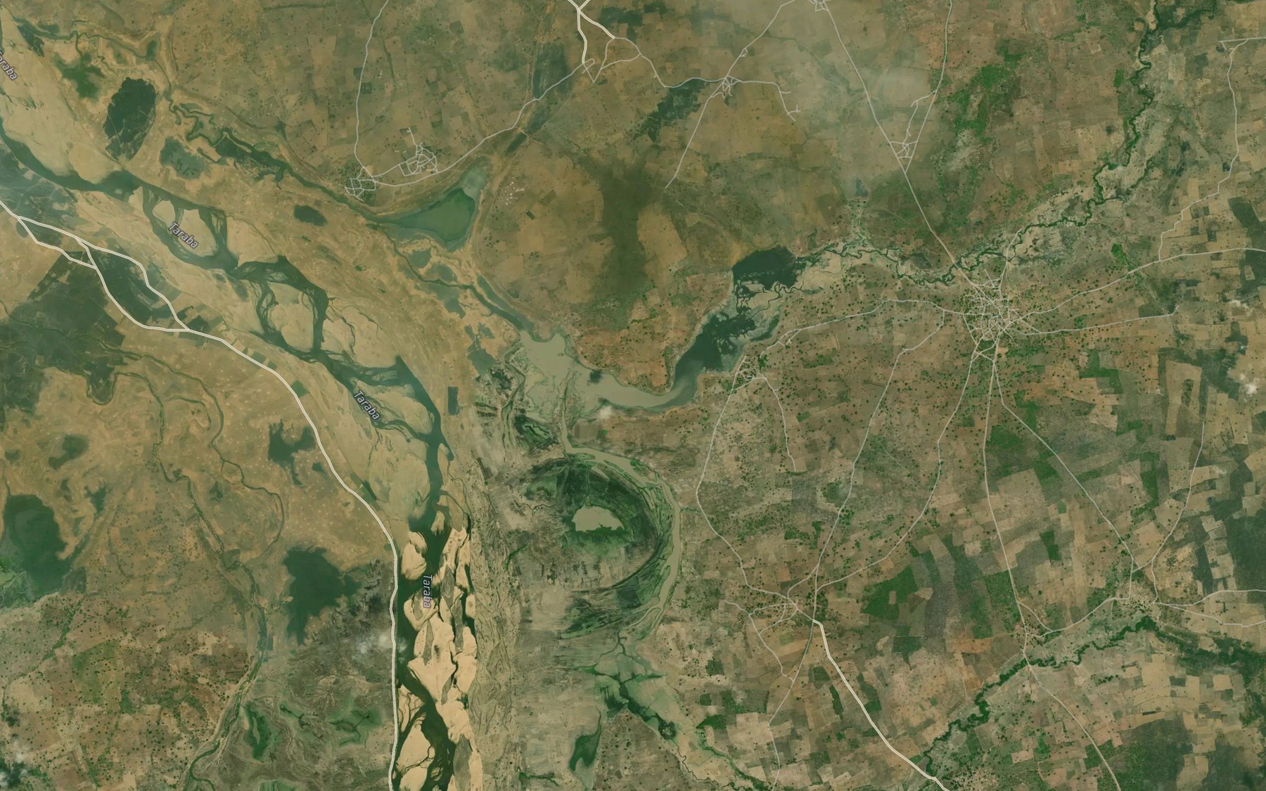 Satellite map of the Nyunkun Lake