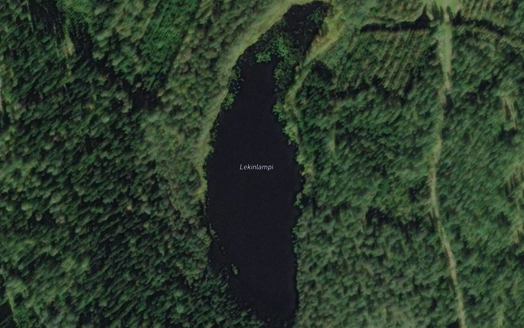 Satellite map of the Lekinlampi