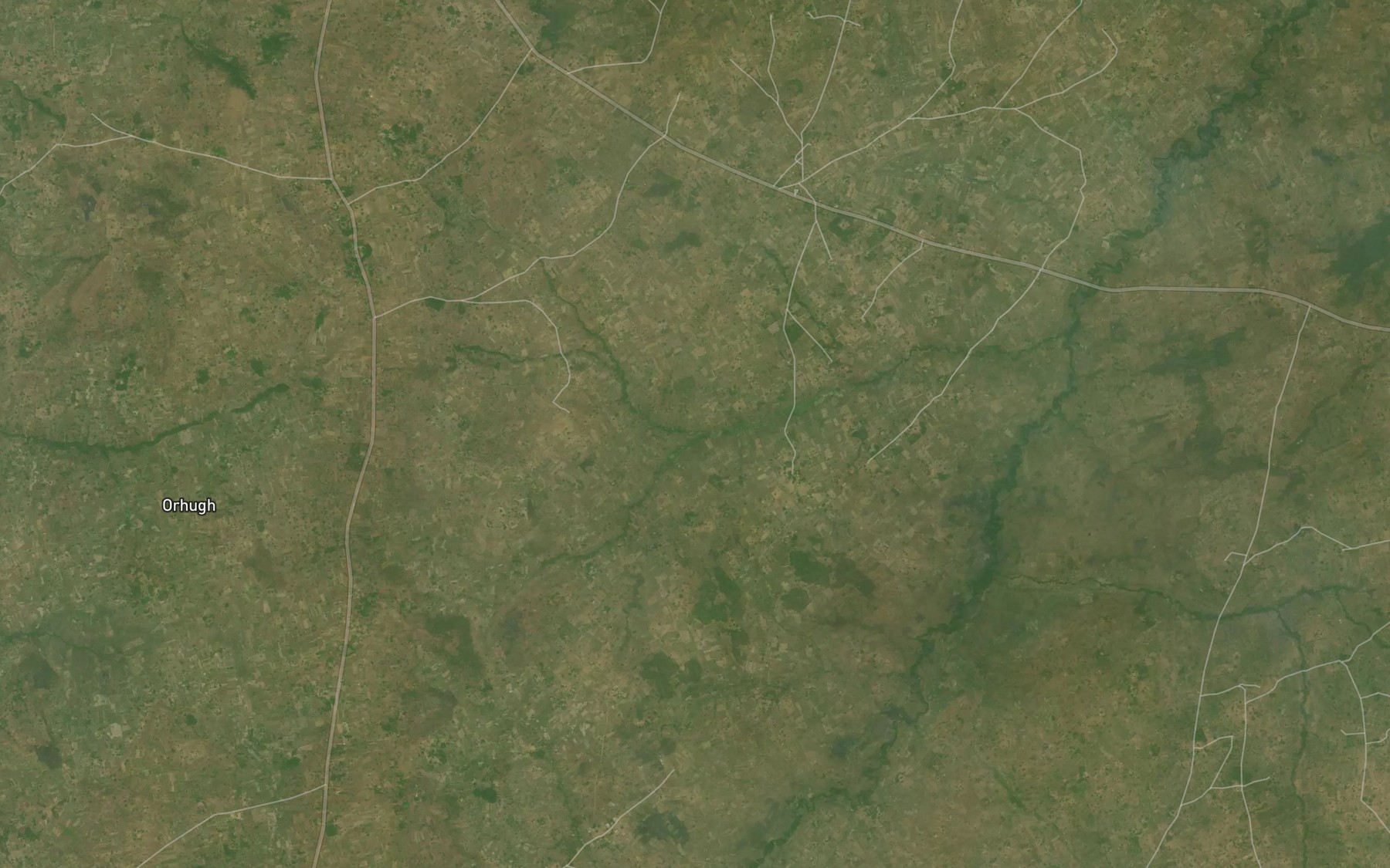 Satellite map of the River Asur