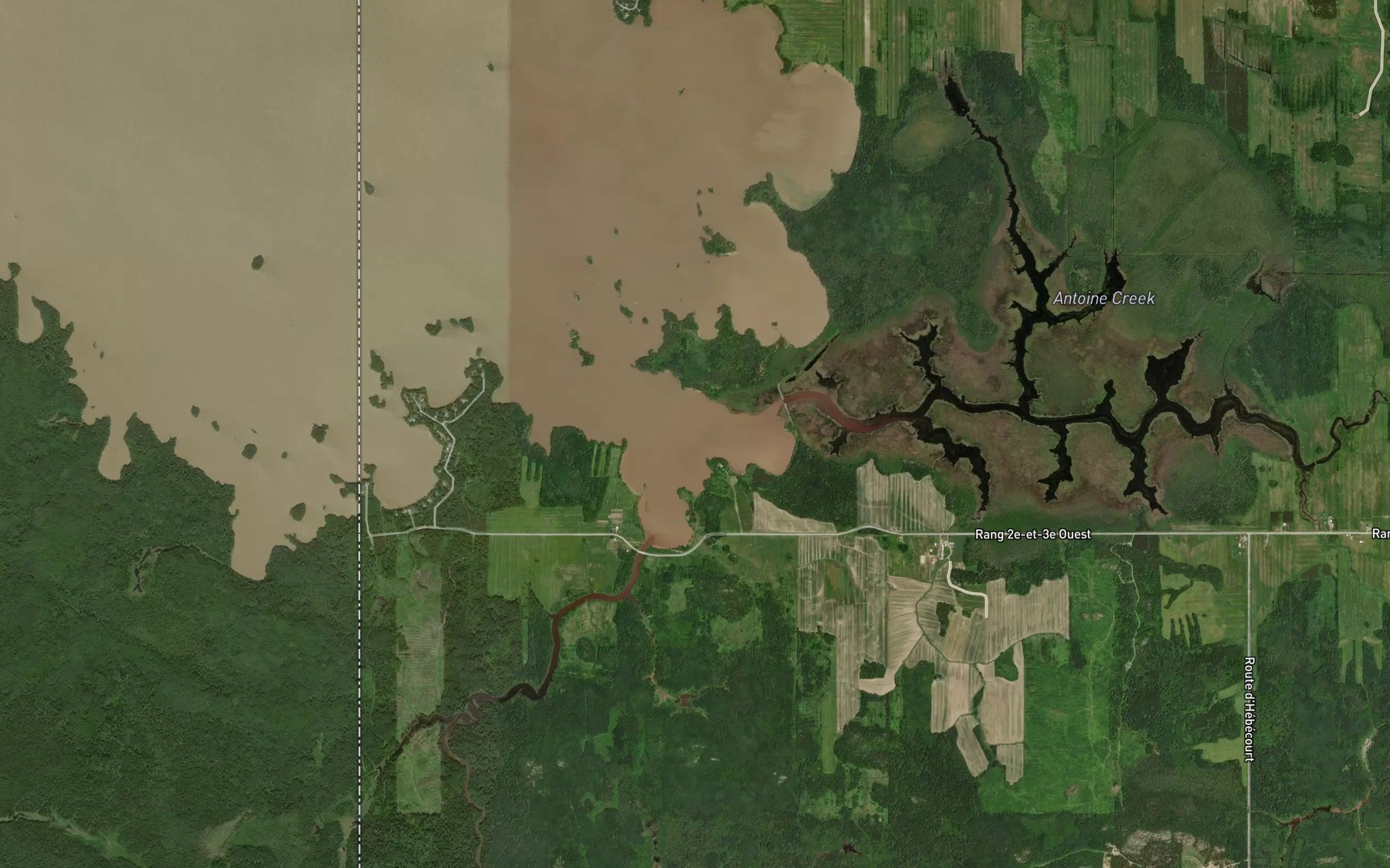 Satellite map of the Baie du Quebec