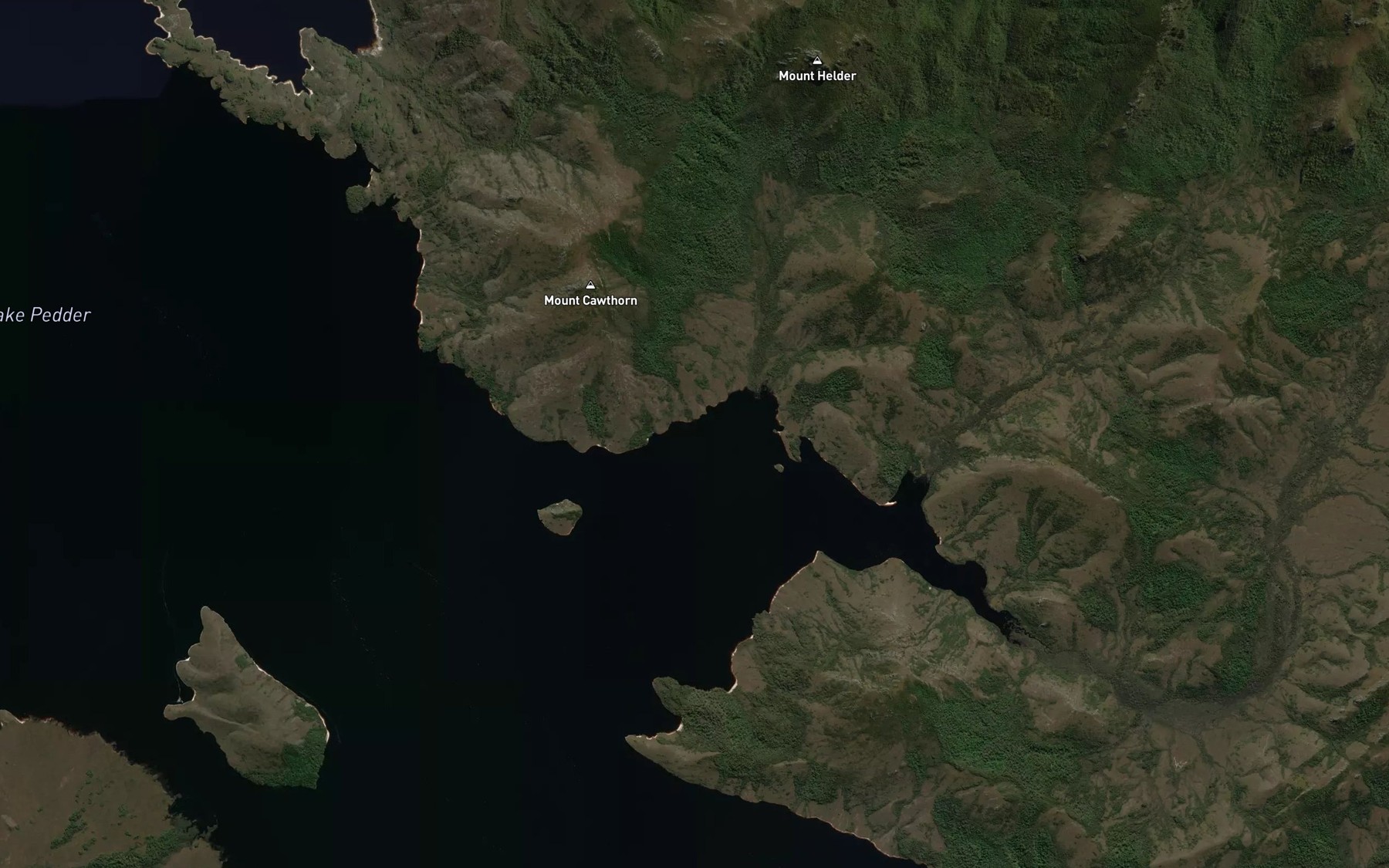 Satellite map of the Bonnet Bay
