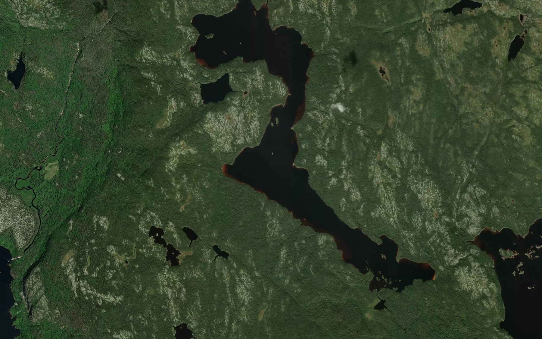 Satellite map of the Lac Tortellier