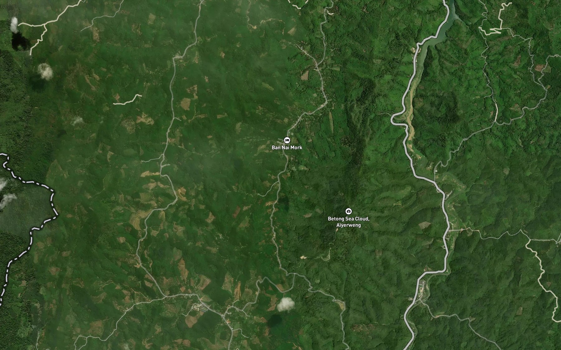 Satellite map of the Khlong Sam Yaek