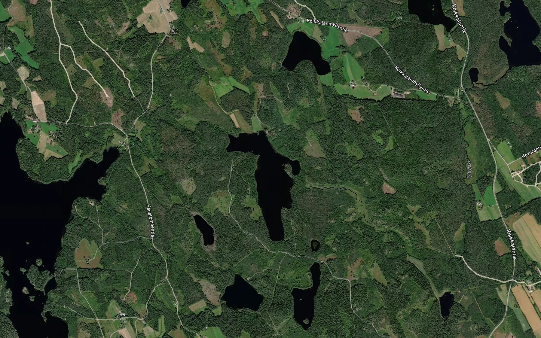 Satellite map of the Kaakka